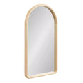 Kate & Laurel All Things Decor 20"X36" Talma Arched Wall Mirror Natural