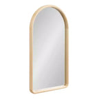 Kate & Laurel All Things Decor 20"X36" Talma Arched Wall Mirror Natural