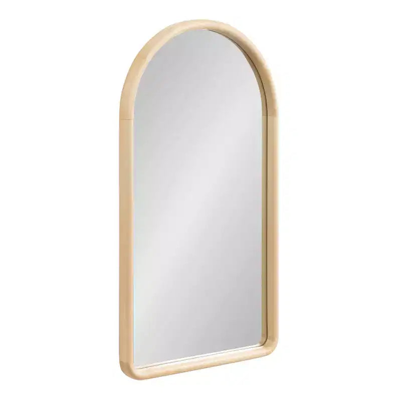 Kate & Laurel All Things Decor 20"X36" Talma Arched Wall Mirror Natural
