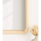 Miroir mural arqué naturel