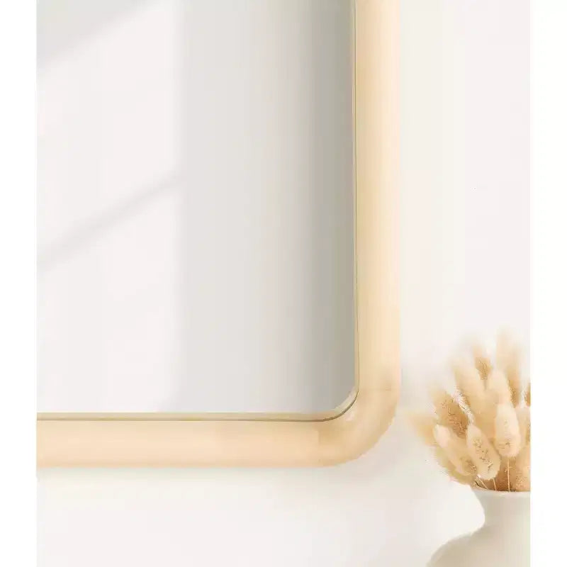 Miroir mural arqué naturel