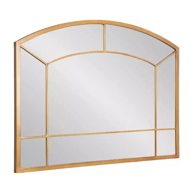 Kate & Laurel All Things Decor 36"x27" Gervais Arch Wall Mirror Gold