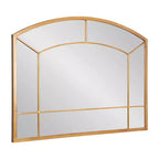 Kate & Laurel All Things Decor 36"x27" Gervais Arch Wall Mirror Gold