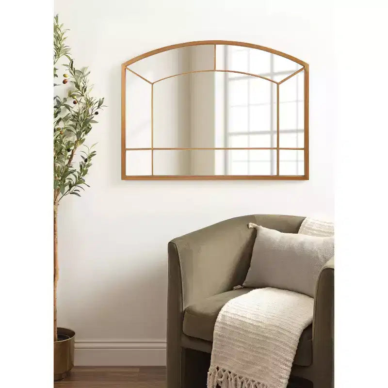 Miroir Mural Arche Doré
