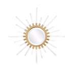 Howard Elliott 24" Nimbus Contemporary Sunburst Wall Mirror Gold