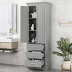 Meuble haut de rangement de salle de bain avec trois tiroirs