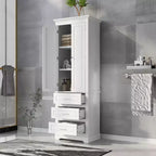 Meuble haut de rangement de salle de bain avec trois tiroirs