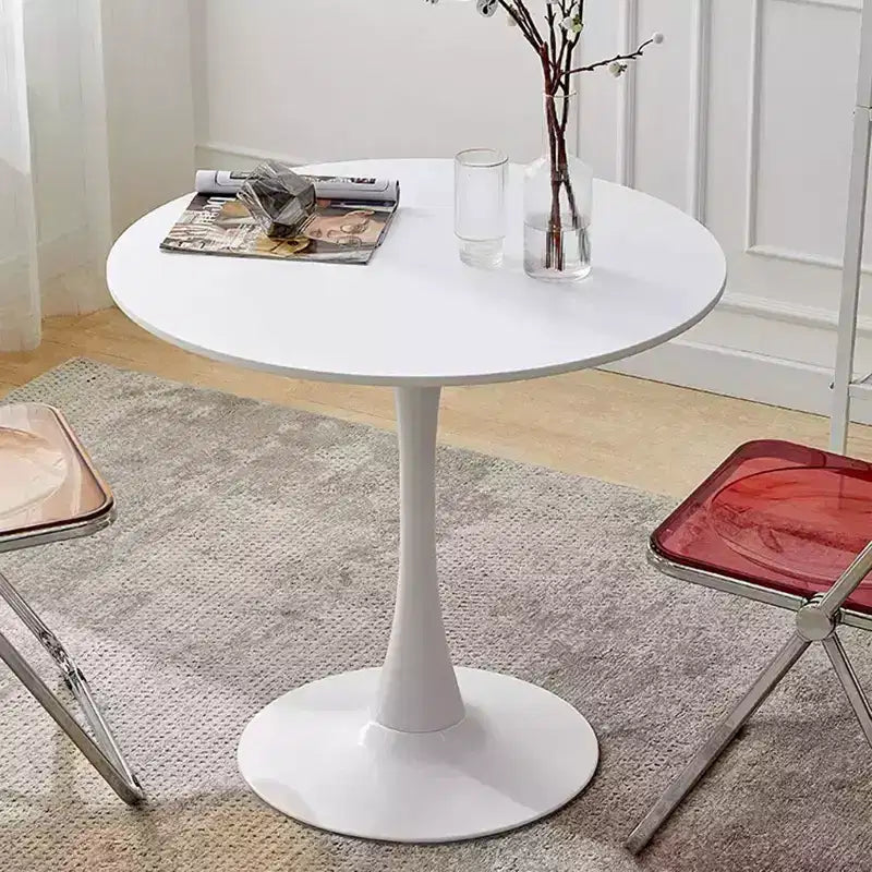 Vatros Modern Dining Table Round Bistro Table for 2