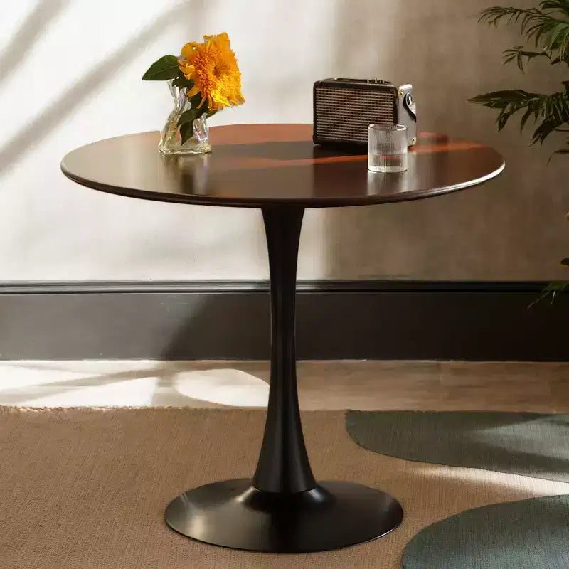 Table à manger moderne, Table bistrot ronde pour 2 personnes