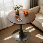 Table à manger moderne, Table bistrot ronde pour 2 personnes