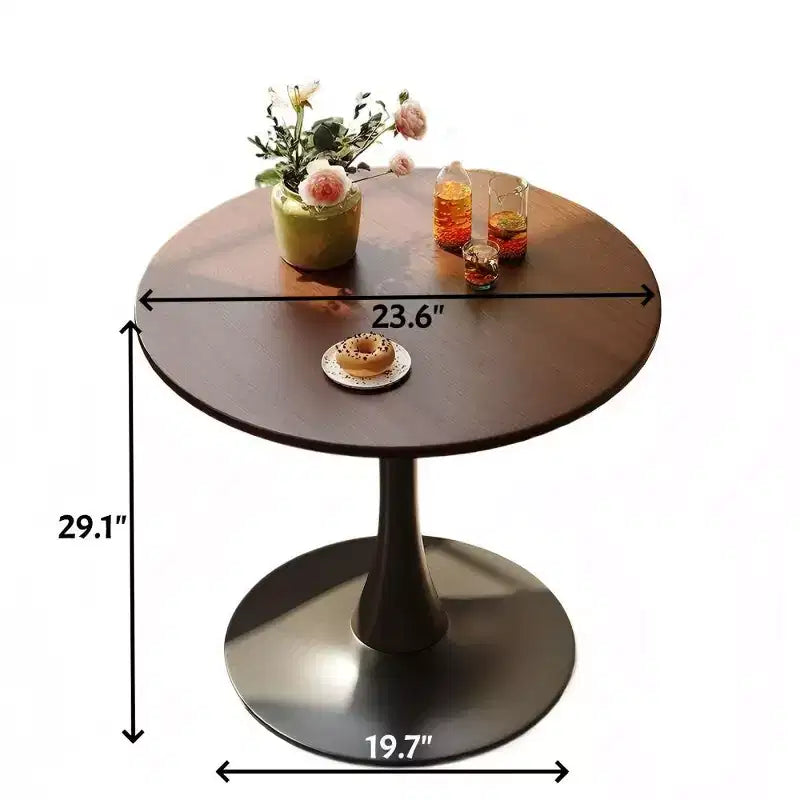 Table à manger moderne, Table bistrot ronde pour 2 personnes