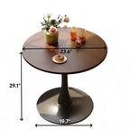 Table à manger moderne, Table bistrot ronde pour 2 personnes