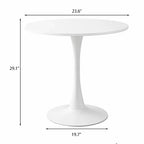 Table à manger moderne, Table bistrot ronde pour 2 personnes