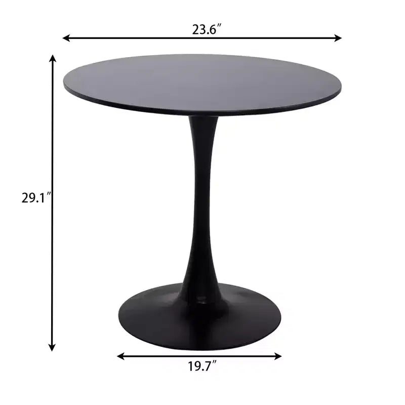 Table à manger moderne, Table bistrot ronde pour 2 personnes