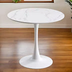 Table à manger moderne, Table bistrot ronde pour 2 personnes