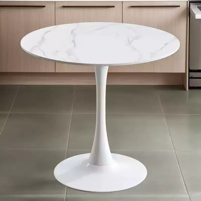 Table à manger moderne, Table bistrot ronde pour 2 personnes