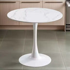 Table à manger moderne, Table bistrot ronde pour 2 personnes
