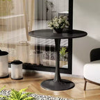 Table à manger moderne, Table bistrot ronde pour 2 personnes