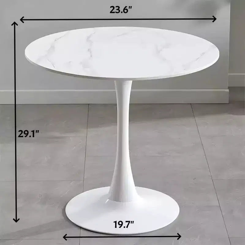 Table à manger moderne, Table bistrot ronde pour 2 personnes