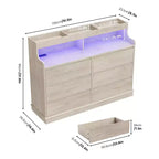 Commode de chambre, commode à 6 tiroirs, grande commode à 6 tiroirs, armoire de rangement moderne de grande capacité