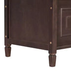 Banc de rangement d'entrée rustique en bois massif avec coussin amovible, banc à chaussures pour salon