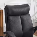 Chaise de bureau pivotante à dossier mi-hauteur avec accoudoirs réglables, 28 po L