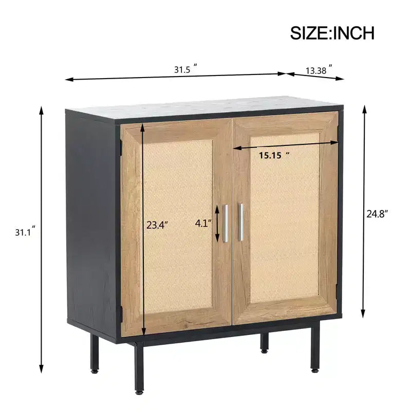 Meuble à vin avec rangement, buffet de salle à manger, meuble de rangement en bois
