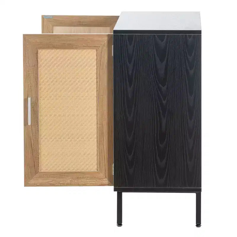 Meuble à vin avec rangement, buffet de salle à manger, meuble de rangement en bois