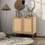 Meuble à vin avec rangement, buffet de salle à manger, meuble de rangement en bois