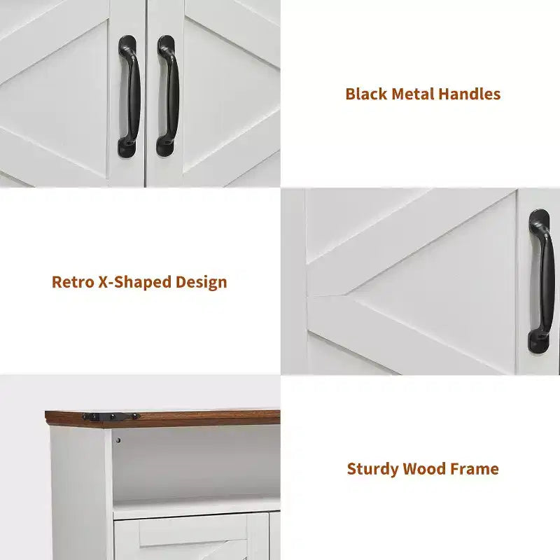 Meuble de salle de bain mural avec portes coulissantes de style grange, armoire de toilette au-dessus des WC avec étagère réglable, armoire de rangement suspendue pour salle de bain, cuisine