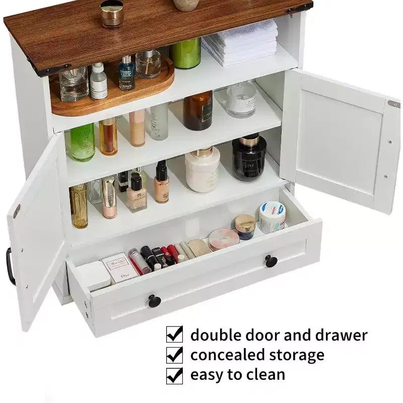 Meuble de salle de bain mural avec portes coulissantes de style grange, armoire de toilette au-dessus des WC avec étagère réglable, armoire de rangement suspendue pour salle de bain, cuisine