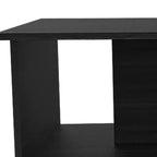 35 Table Basse Abstraite en Bois Noir