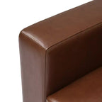 Fauteuil d'appoint rembourré, Fauteuil simple, Fauteuil club, Fauteuil de lecture, Fauteuil de loisirs avec coussin moelleux, Marron