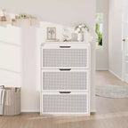 Meuble à chaussures avec 3 tiroirs basculants, Organisateur de chaussures en bois avec étagère réglable, Rangement de chaussures pour entrée, couloir, salon