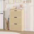 Garvee Shoe Cabinet with 3 Flip Drawers, Wooden Shoe Organizer Cabinet with Adjustable Shelf, Shoe Storage for Entryway, Hallway, Living Room