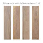 Table d'appoint en bois, Naturel, 12x12x22