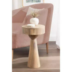 Table d'appoint en bois, Naturel, 12x12x22