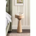 Table d'appoint en bois, Naturel, 12x12x22