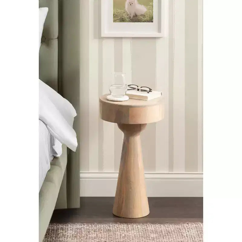 Table d'appoint en bois, Naturel, 12x12x22