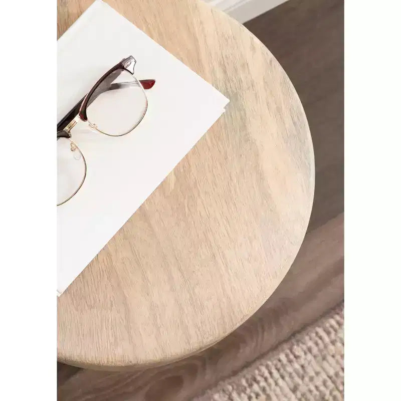 Table d'appoint en bois, Naturel, 12x12x22