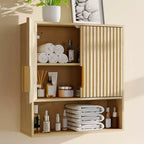 Classic Barn-Door Medicine Cabinet With Adjustable Shelves  Bathroom Wall Cabinet  Dimensions: 25 X 23.6 X 9 Inches