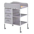 Baby Changing Table Portable Diaper Change Station with 3 Drawers Wheels Heavy Duty
