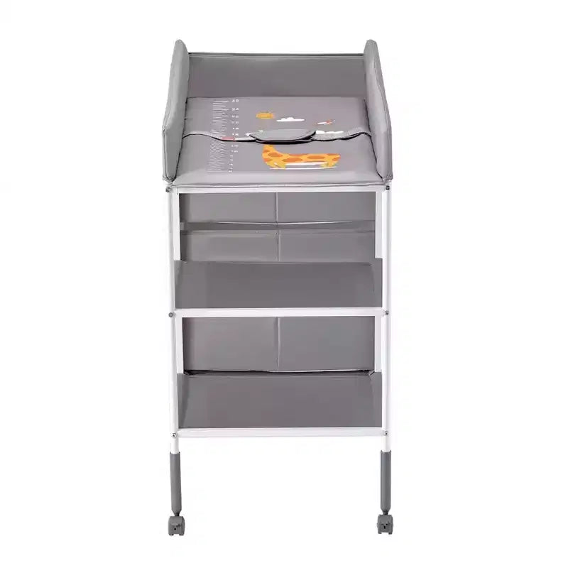 Table à langer portable avec 3 tiroirs et roulettes robuste
