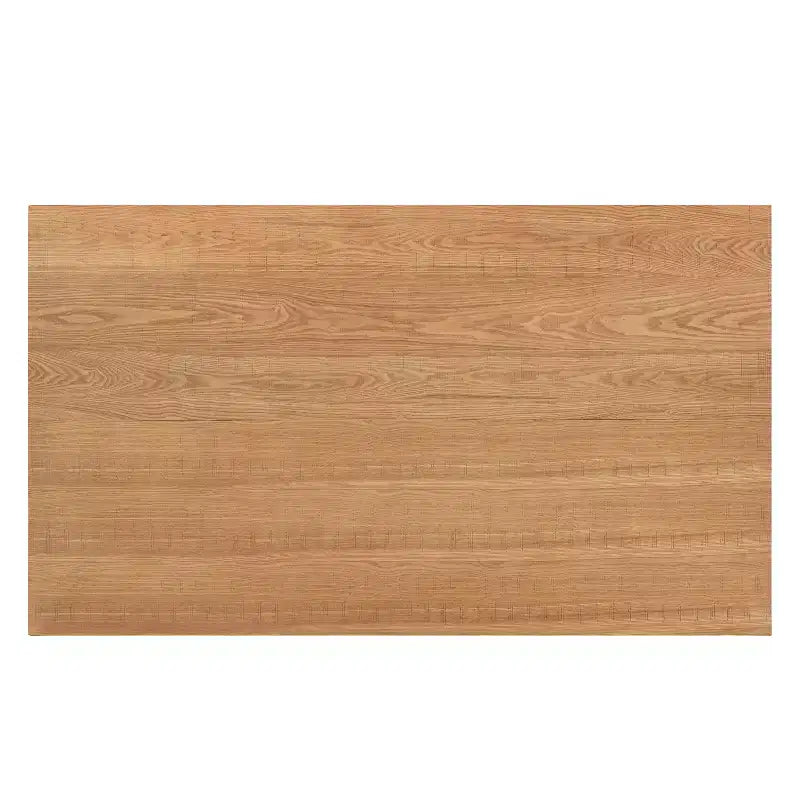 Table à manger rustique en métal et bois en X de 160 cm, couleur naturelle