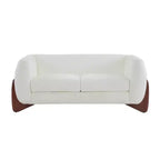 Christopher Knight Home James 63 " Boucle Fabric Loveseat Beige