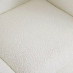 Causeuse en tissu beige de 63 po