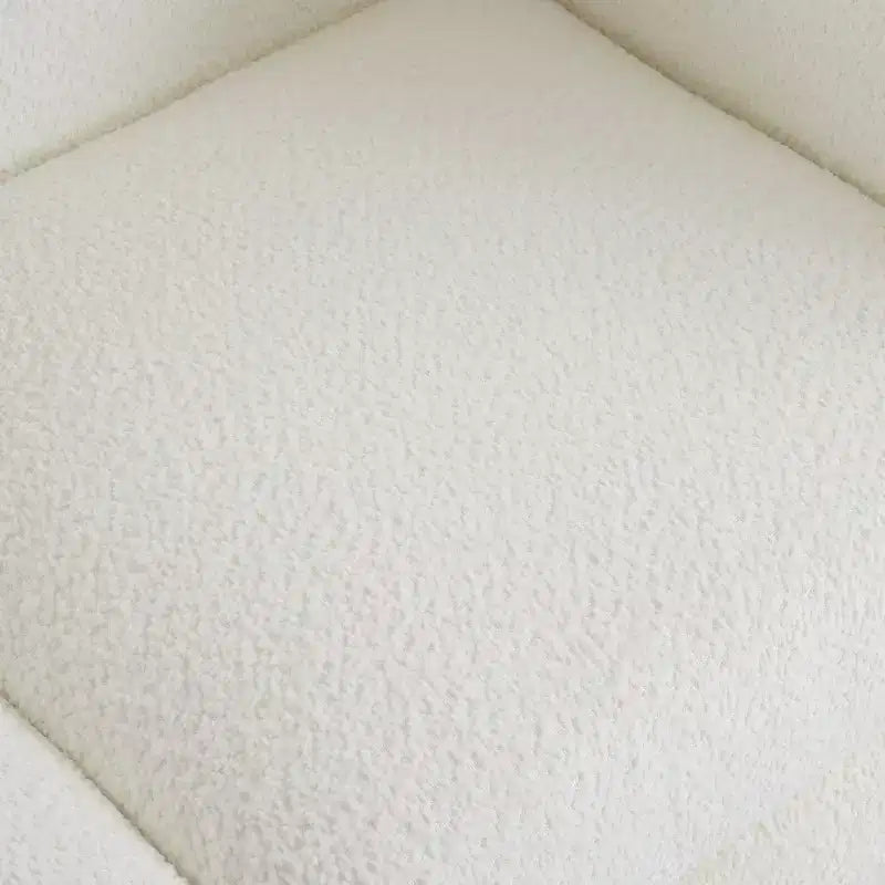 Causeuse en tissu beige de 63 po
