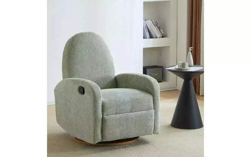 Fauteuil inclinable 360 pivotant et basculant vert clair