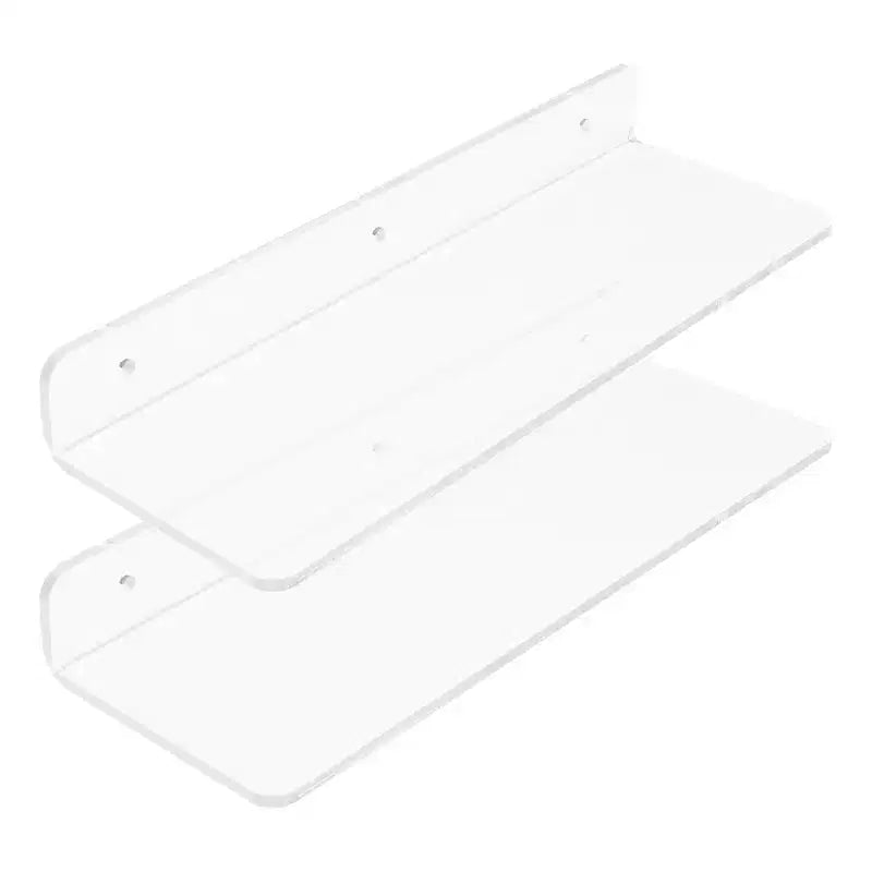 Unique Bargains Acrylic Waterproof Bathroom Floating Shelf 11.8 x 3.9 x 2 Inch