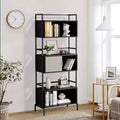 Bibliothèque à triple armoire, Armoire de rangement verticale, Armoire décorative